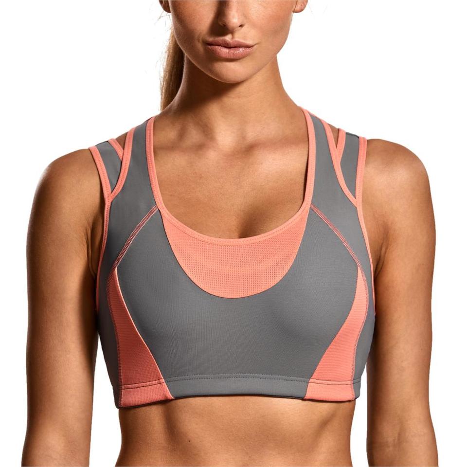 Mesh Patchwork Sports Bra - Image 10