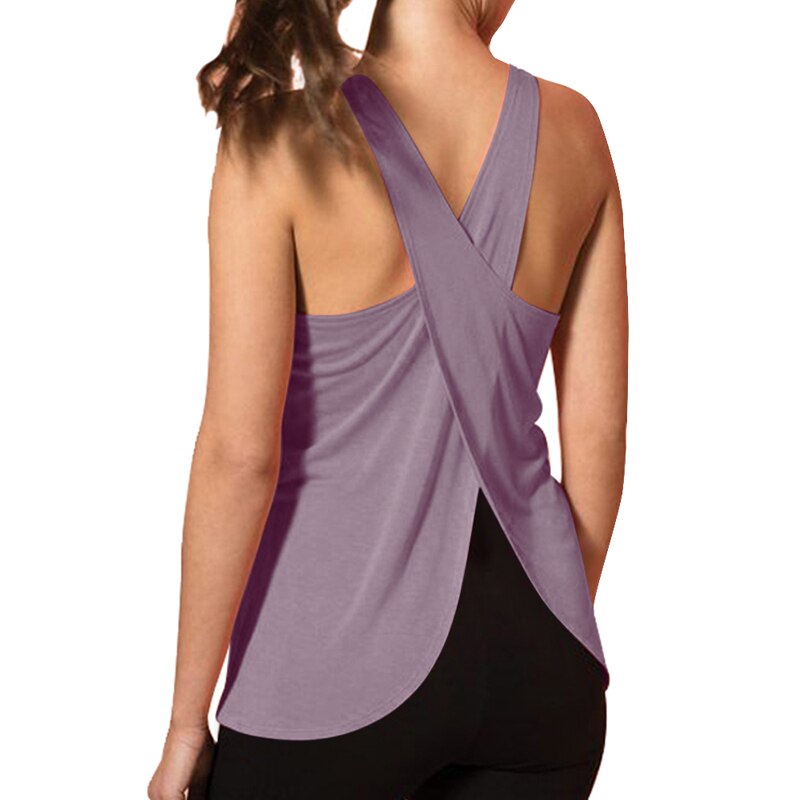 Cross Back Yoga Shirt - Image 4