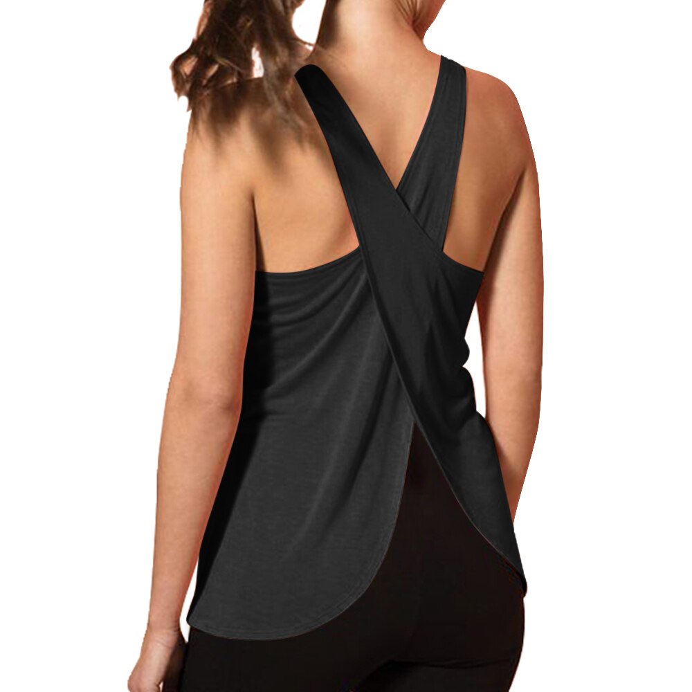 Cross Back Yoga Shirt - Image 3