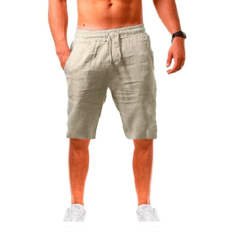 Men's Cotton Linen Shorts - Image 2