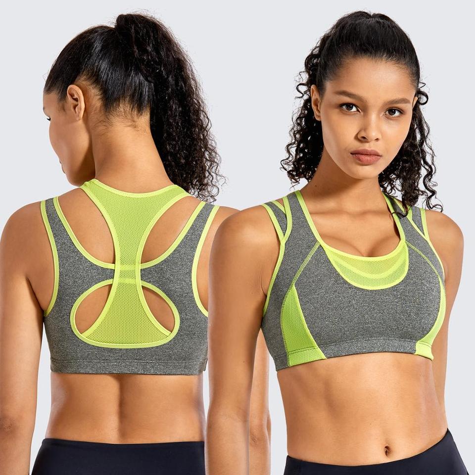 Mesh Patchwork Sports Bra - Image 12
