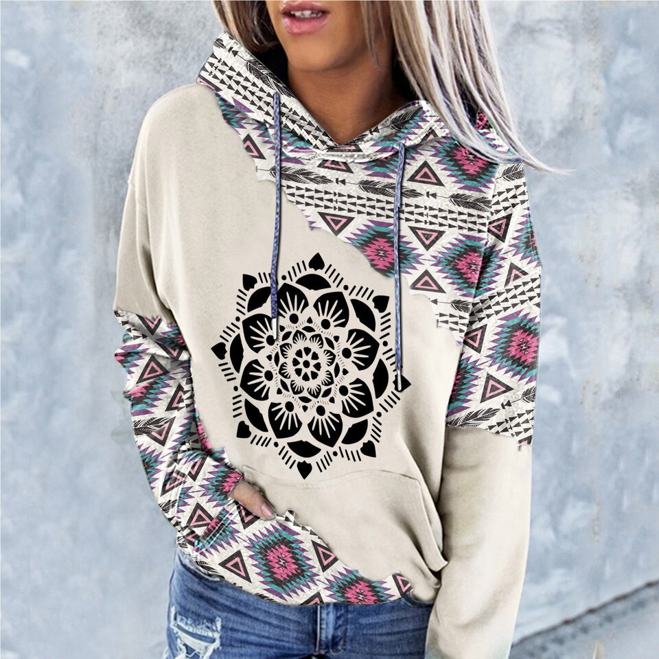 Women’s Western Creative Hoodie - Image 3