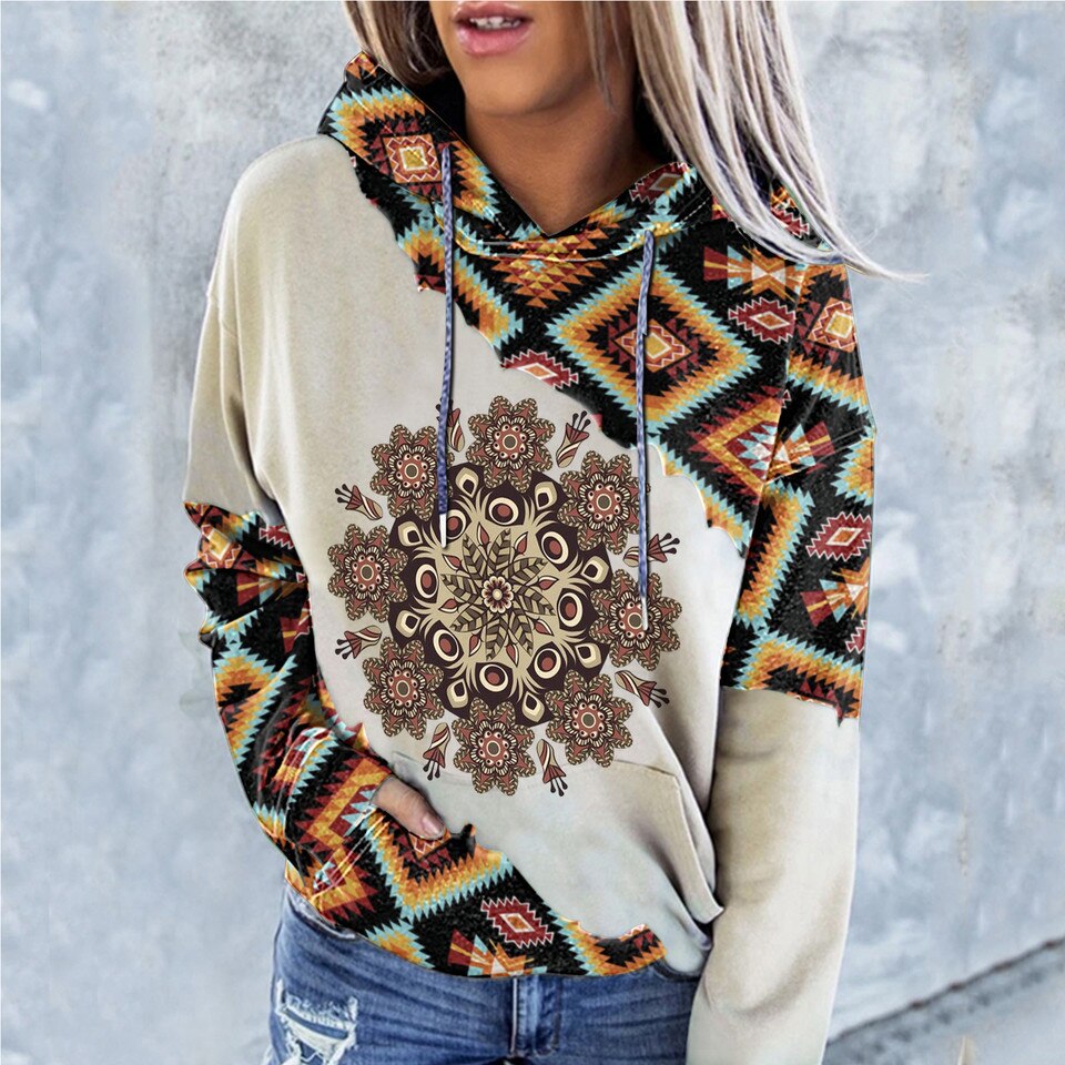 Women’s Western Creative Hoodie - Image 7