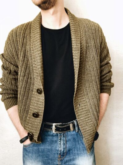 Knitted Button-Up Fall Color Cardigans