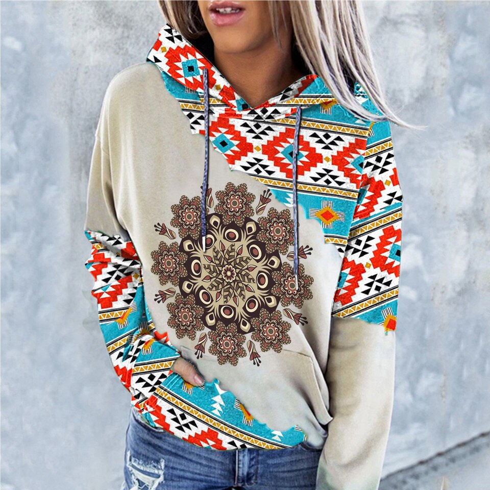 Women’s Western Creative Hoodie - Image 14