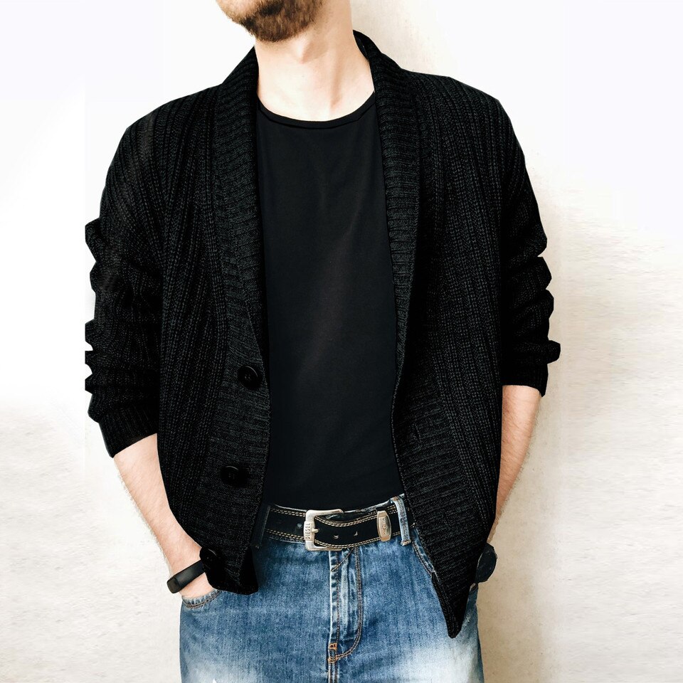 Knitted Button-Up Fall Color Cardigans - Image 6