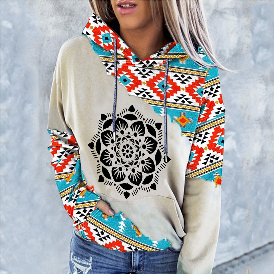 Women’s Western Creative Hoodie - Image 4