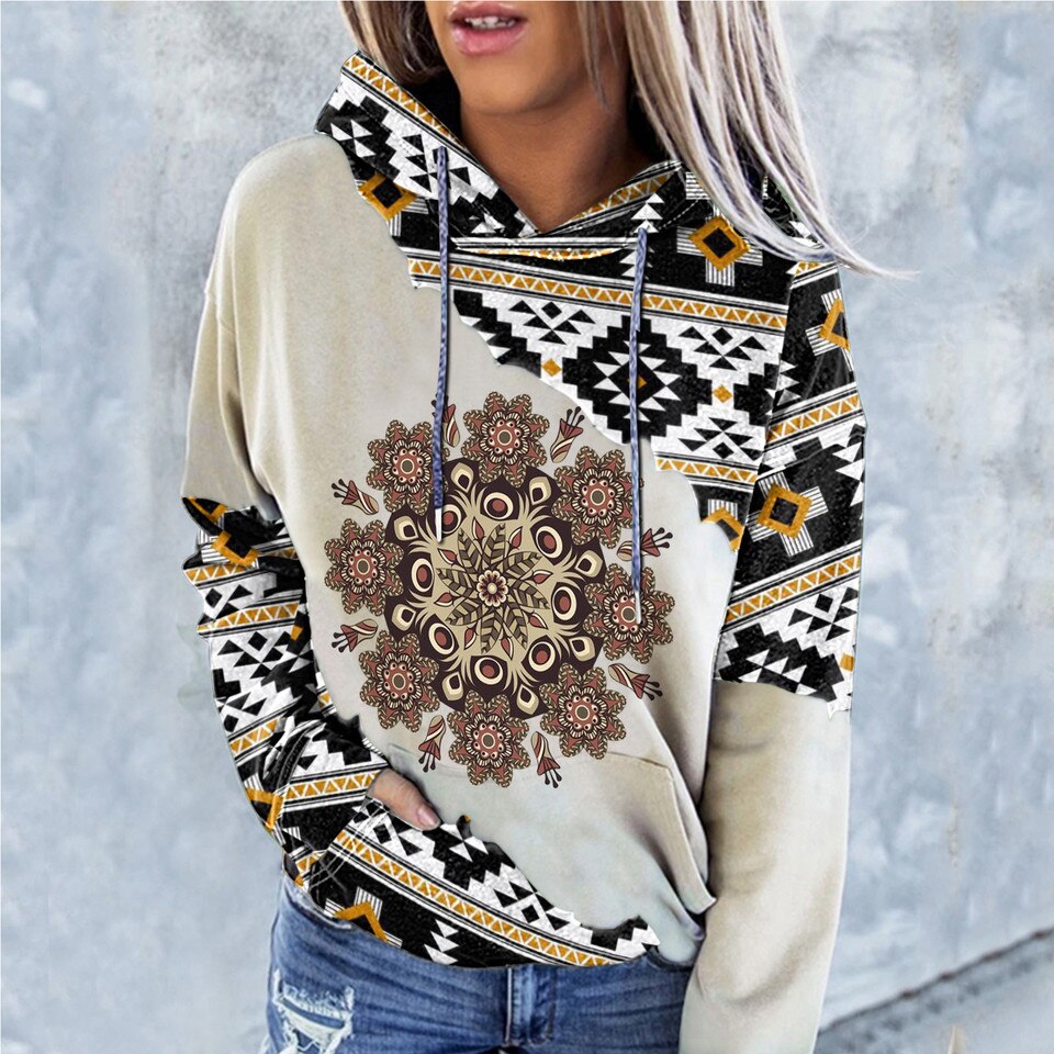 Women’s Western Creative Hoodie - Image 8