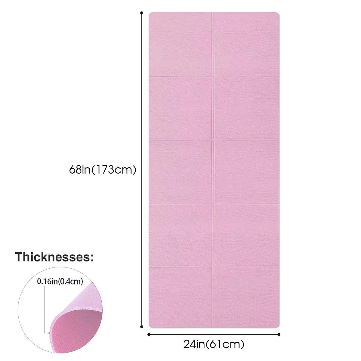 4MM Thick EVA Anti-Slip Yoga Mat - Image 3