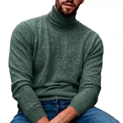Warm Knitted Turtle Neck Men - Image 4