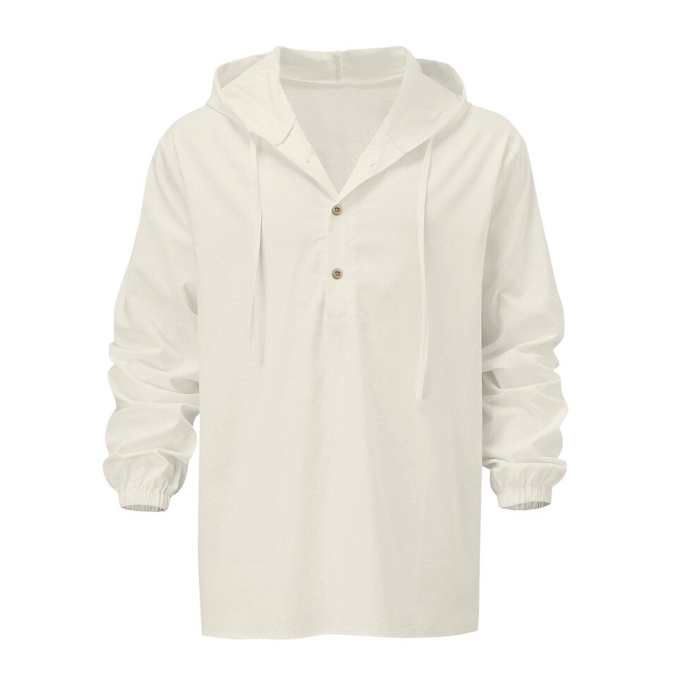 Men Cotton Linen Long Sleeve - Image 5