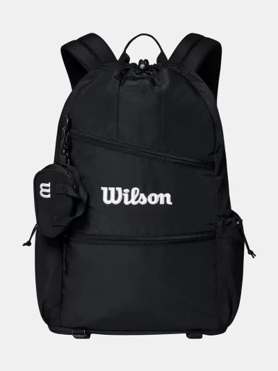 Wilson Black Drawstring Backpack