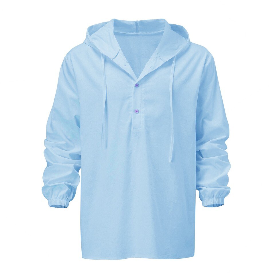 Men Cotton Linen Long Sleeve - Image 3