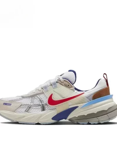 Nike V2K Run Metallic Silver Gym Red University Blue