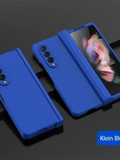 Ultra Thin Folding Shockproof Case For Samsung Galaxy Z Fold 4 6 Fold4 Fold3 Fold 5 360 Full Protection Candy Color Hard Cover